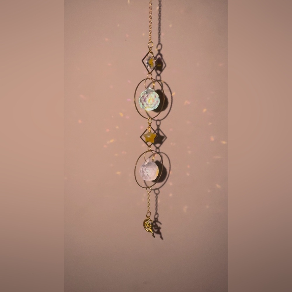 Whimsigoth Sun and Moon Sun Catcher 𖤓 ⋆.ೃ࿔*:･